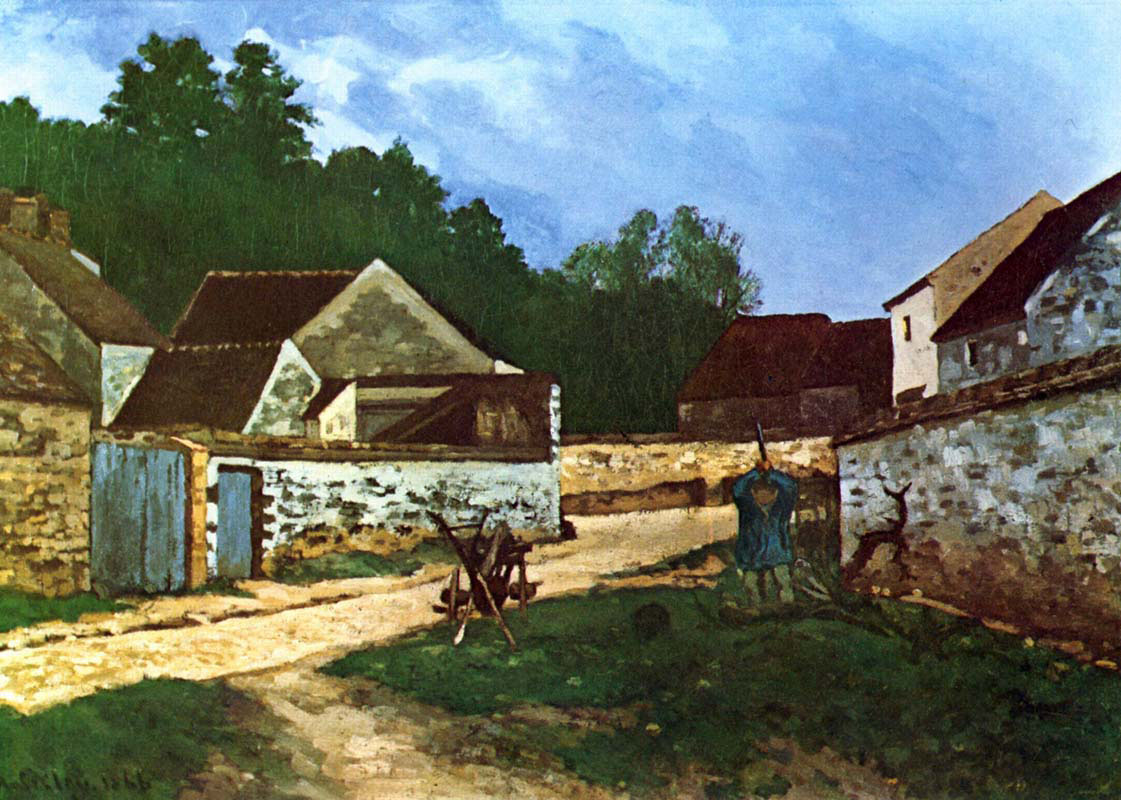 Village street in Marlotte